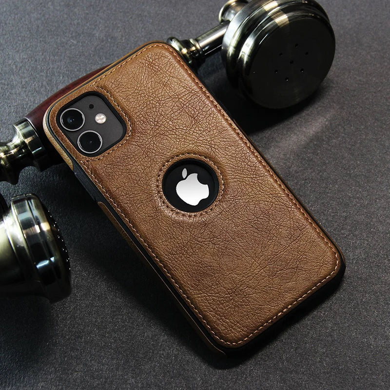 Luxury PU Leather iPhone Case