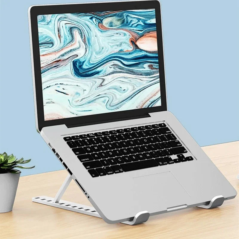 Foldable Laptop Stand – Portable & Adjustable ABS Holder
