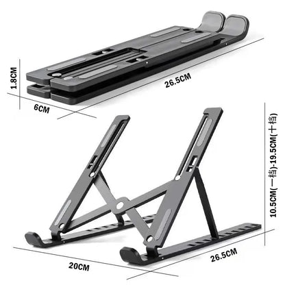 Foldable Laptop Stand – Portable & Adjustable ABS Holder