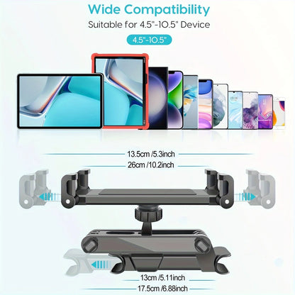 Universal Car Tablet Holder – 360° Headrest Mount