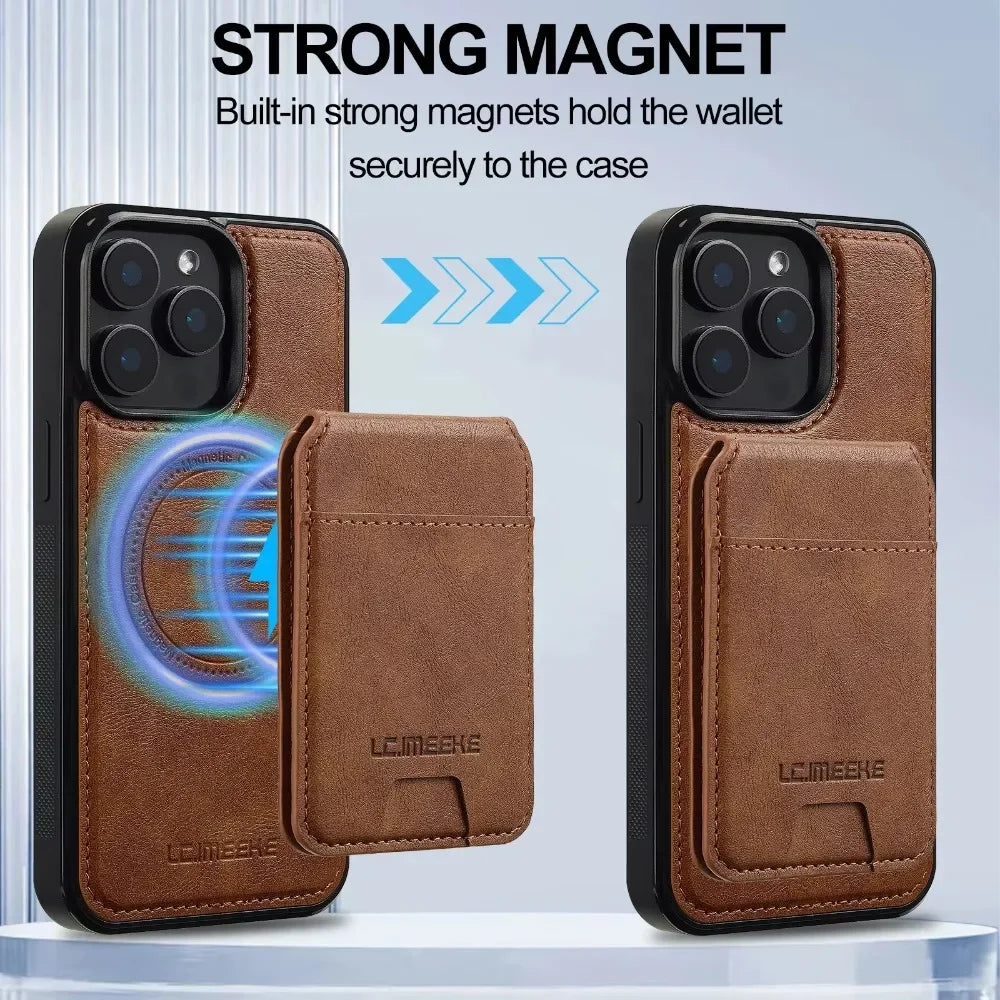 Magnetic Wallet iPhone Case – Detachable Magsafe Edition