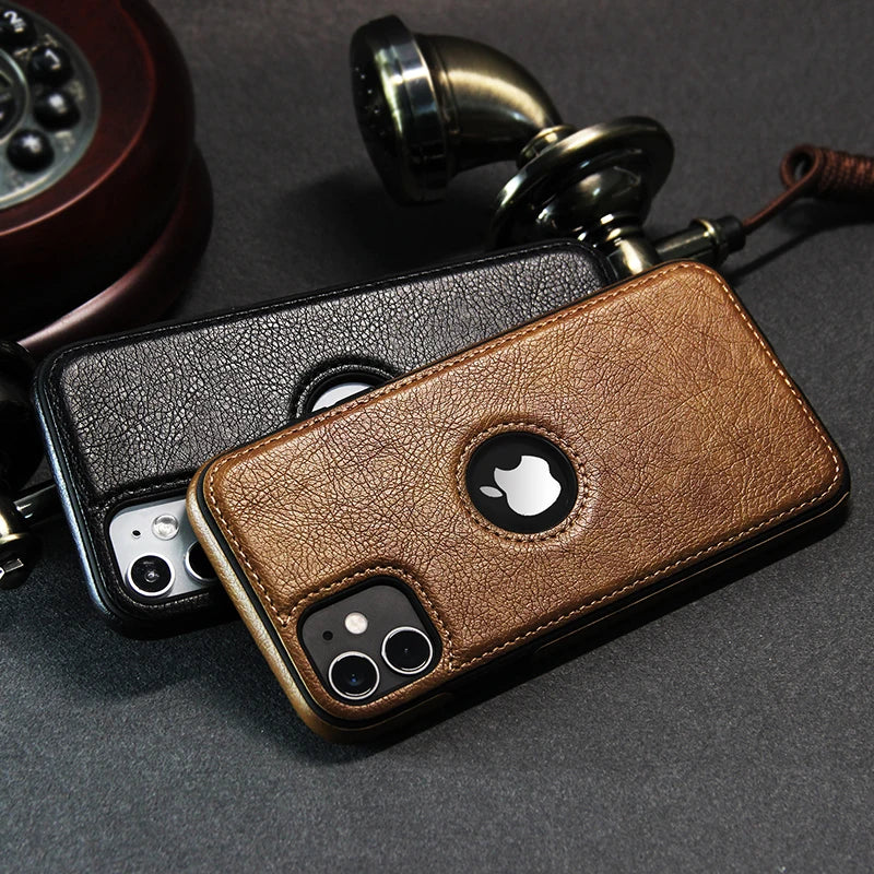Luxury PU Leather iPhone Case