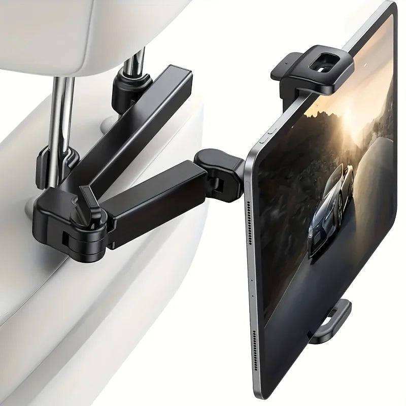 Universal Car Tablet Holder – 360° Headrest Mount