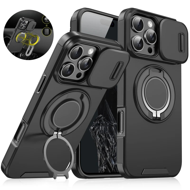 Luxury MagSafe Magnetic Wireless Charging Armor Case