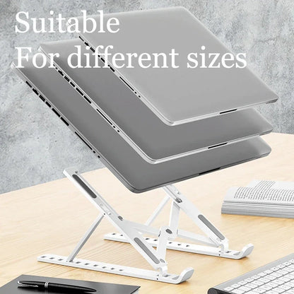 Foldable Laptop Stand – Portable & Adjustable ABS Holder