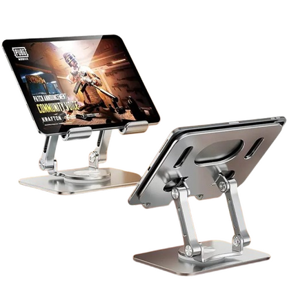 360° Rotating Tablet Stand – Foldable Aluminum Holder